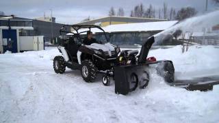 Bercomac Snøfreser Snowblower med Honda 24 HK Vtwin [upl. by Leribag329]