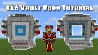 6x6 Vault Piston Door Tutorial Minecraft Bedrock Edition [upl. by Sorel448]