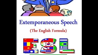 Speaking Presentation  Extemporaneous Speech 1 [upl. by Neelcaj]