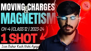 Class 12 Physics Moving Charges amp Magnetism in ONESHOT with PYQ Chapter 4 CBSE 202324 Party series🔥 [upl. by Aihsetel]