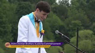 CBA Salutatorian Speech 2024 Funny — Max Lachut [upl. by Harrus]