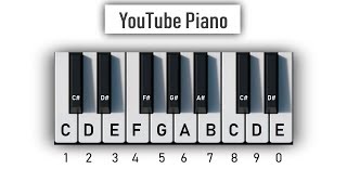 YouTube Piano  Play It With Your Computer Keyboard [upl. by Weiser]