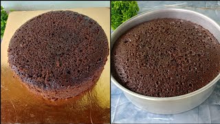 Basic Chocolate Sponge Cake Recipe  Super Soft Chocolate Sponge Cake Recipe [upl. by Namzzaj]