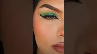 Green Eyes ✨✅youtubeshorts hack eyeliner eyes eyemakeup eye eyeshadow shortsfeed viralvideo [upl. by Nennek]