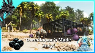 ARK ASCENDED  HOW TO MAKE A GREENHOUSE [upl. by Yzzo]