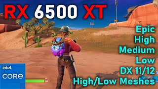 RX 6500 XT Fortnite All Settings  i3 12100F  RX 6500 XT [upl. by Jonathan640]