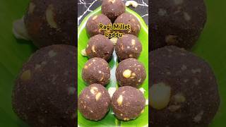 Healthy Ragi Millet Laddu Recipe  DiabetesFriendly Sweet Treat shorts [upl. by Ahseekat]