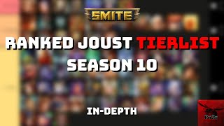 Ranked Joust Tierlist Season 10 InDepth Look  Smite [upl. by Nauwtna852]