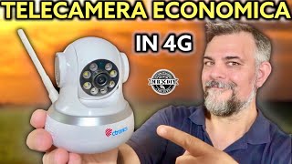 Telecamera di videosorveglianza con scheda 4G indipendente dal WIFI Antifurto Ctronics 750C [upl. by Bradley]