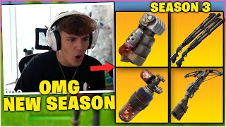 CLIX FREAKS OUT After USING All NEW WEAPONS In ITEMS In Fortnite SEASON 3 Fortnite Moments [upl. by Becht101]