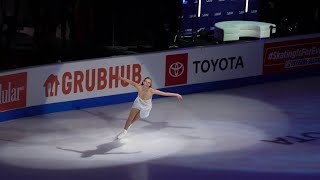 Polina Edmunds Skating to Al Martinos Love Story at SAP Center [upl. by Gladi771]