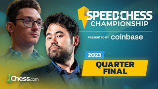 Speed Chess Championship 2023 Quarterfinal  Hikaru v Fabiano USA 1 amp 2 Clash  coinbase [upl. by Teloiv]