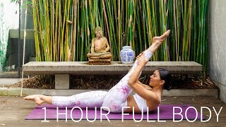 1 HOUR FULL BODY WORKOUT  Full Length Intermediate Pilates Class [upl. by Longmire]