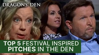 Top 5 Festival Pitches In The Den  Dragons Den [upl. by Navert925]