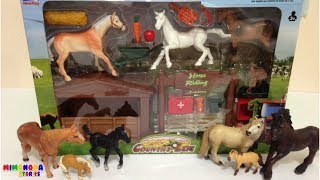 Set de Caballos🐎 y Establo para niños de Country Life  Mimonona Stories [upl. by Thorn679]