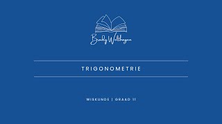 Graad 11 Wiskunde  Trigonometrie Die Basics [upl. by Mord]