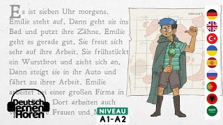 525 Deutsch lernen mit Geschichten  Deutsch lernen durch Hören  A1A2  Learn German with stories [upl. by Initsed748]