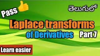 laplace transform of derivatives in telugu [upl. by Oynotna]