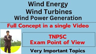 Renewable Energy Sources  Wind Power  Wind Energy and wind turbine full concept details in tamil [upl. by Palmira]