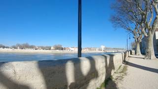 4k Arles France Walking near the Rhône river [upl. by Noeled530]