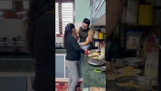 Pregnancy me Kitchen romance 🤰🏻🥰 durgakataria694 love couple pregnancy shortsviral yt [upl. by Nauqes992]