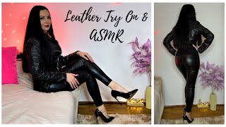 ASMR Leather Try On 🖤 Leather Pants amp Leather Jacket ✨ Tingly Sounds [upl. by Cedric]