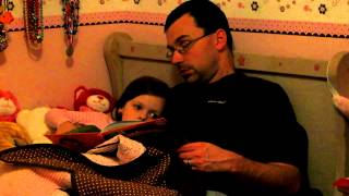 Daddy falling asleep while reading to our little girl [upl. by Iridissa]