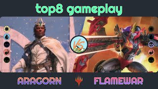 Aragorn vs Flamewar  CDF 2024  Round 5  Duel Commander  EDH│MTG│bitzelberg [upl. by Lanna]