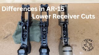 Firearm Tutorial Differences in AR 15 Lower Receiver Cuts [upl. by Haily]