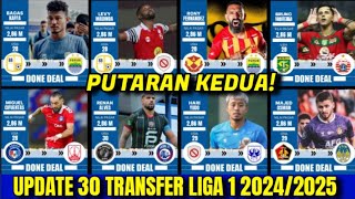 RESMI❗BERITA 30 TRANSFER LIGA 1 202425 PUTARAN KEDUA  PERSIB HARI INI  PERSIJA HARI INI  AREMA [upl. by Nilcaj]