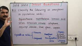 Identify crystalline solids and amorphous solids solid state [upl. by Nhguaved]