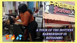 A TOUR OF THE HOTTEST BARBERSHOP IN ROYSAMBU🥵🔥💦 [upl. by Oilicec]