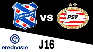 Heerenveen 10 PSV en vivo Eredivisie Jornada 16 [upl. by Notneb]