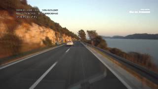 Driving the scenic Adriatic Highway along the sea D8 Croatia [upl. by Suoirad53]