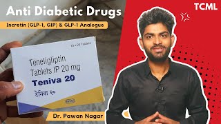 Teneligliptin  Incretin Hormones  Anti Diabetic Drugs  Dr Pawan nagar [upl. by Finella]