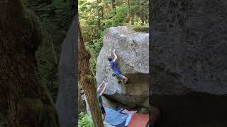 Miracle Whipper V5  Squamish Bouldering [upl. by Donegan759]