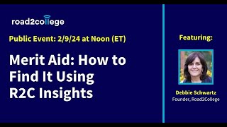 Merit Aid How to Find it Using R2C Insights [upl. by Norra]