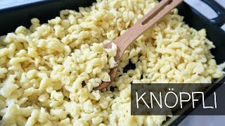 How to make Knöpfli small Dumplings Pasta [upl. by Roberson]