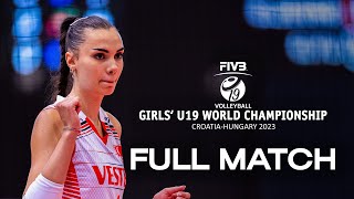 BUL🇧🇬 vsTUR🇹🇷  Full Match  Girls U19 World Championship  Quarter Final [upl. by Ybrik]