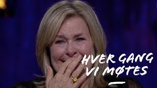 Elisabeth Andreassen bryter sammen av overraskelsen Hver gang vi møtes 2019 [upl. by Moynahan]