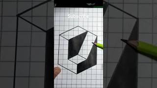 3D optical illusions on graphic paper shorts youtubeshorts 3d [upl. by Earle]