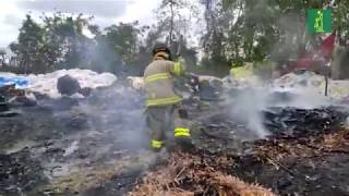 Más de 100 bomberos siguen luchando en el incendio de Duquesa [upl. by Theodor]