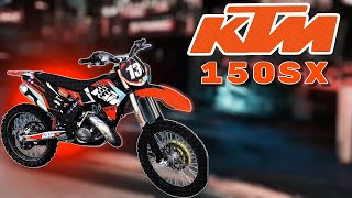 KTM 150 SX FULL GAS  2 STROKE SOUND [upl. by Laforge]