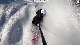 【 Snow Bomb！極上の粉雪！ 】2324 スノーボード滑走記録 上越国際スキー場 Snowboarding [upl. by Sall]