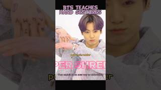 BTS teaches hand gestures 2 bts jungkook jhope suga btsshorts btsedits btsarmy kpop [upl. by Udenihc275]