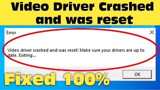 How To Fix Video Driver Crashed And Was Reset Make Sure Your Drivers Are Up To Date Fortnite 2024 [upl. by Peterus370]