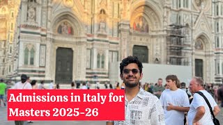 Admissions OPEN in Italy 202526 Intake  Masters in Italy  Bachelors in Italy  Study in Italy 🇮🇹 [upl. by Anelis]