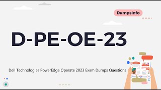 DPEOE23 Exam Dumps Questions  Dell Technologies PowerEdge Operate 2023 [upl. by Lytsyrk]