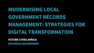 Webinar Modernising Local Government Records Management Strategies for Digital Transformation [upl. by Ahsiuqet831]