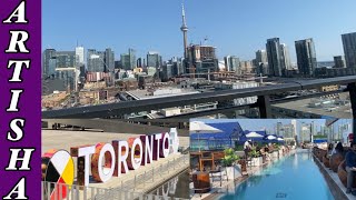 Exploring Downtown Toronto Lavelle Restaurant Nathan Phillip Square and Eaton Centre  Canada [upl. by Terra]